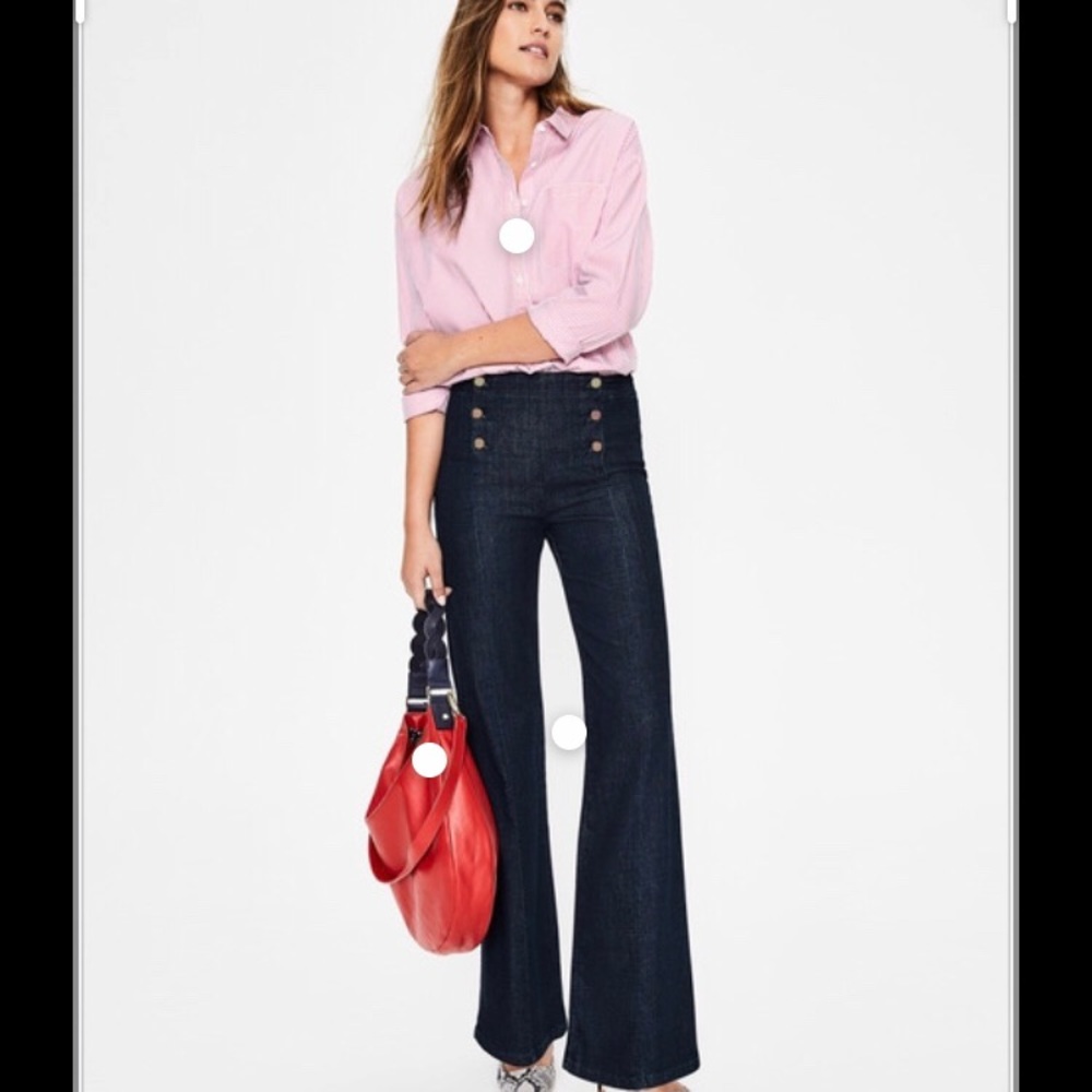 ⚓️ Boden Southampton Flare Sailor Jeans NWOT 2P
